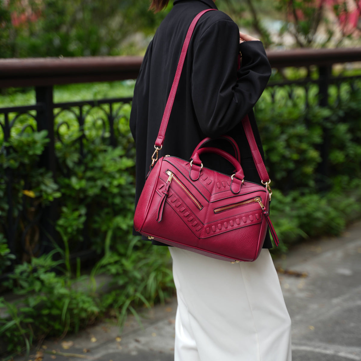 Set de Bolso Satchel y Cartera Coordinada