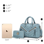 Set de Bolso Satchel y Cartera Coordinada