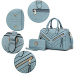 Set de Bolso Satchel y Cartera Coordinada